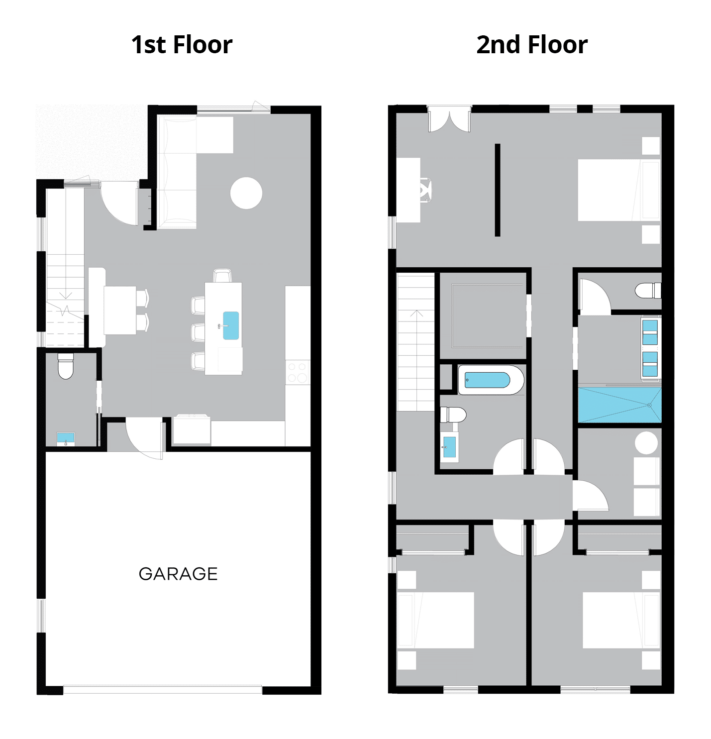 3 Bedroom Floorplan in the 92 Ave Residences Westminster Colorado Townhome Community